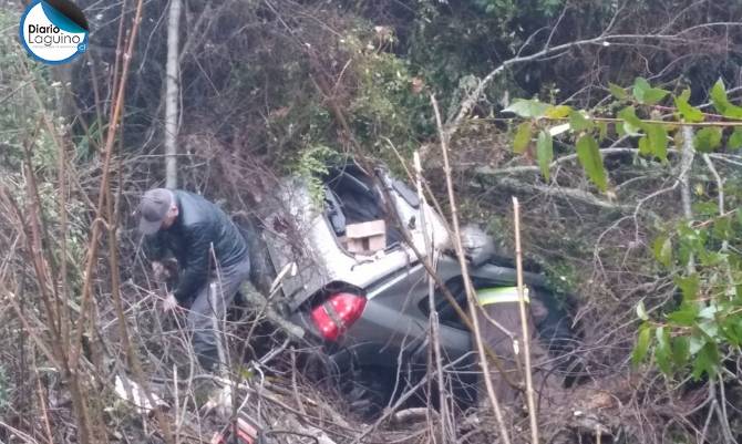 Conductor resultó lesionado tras protagonizar accidente en la Ruta 5 Sur