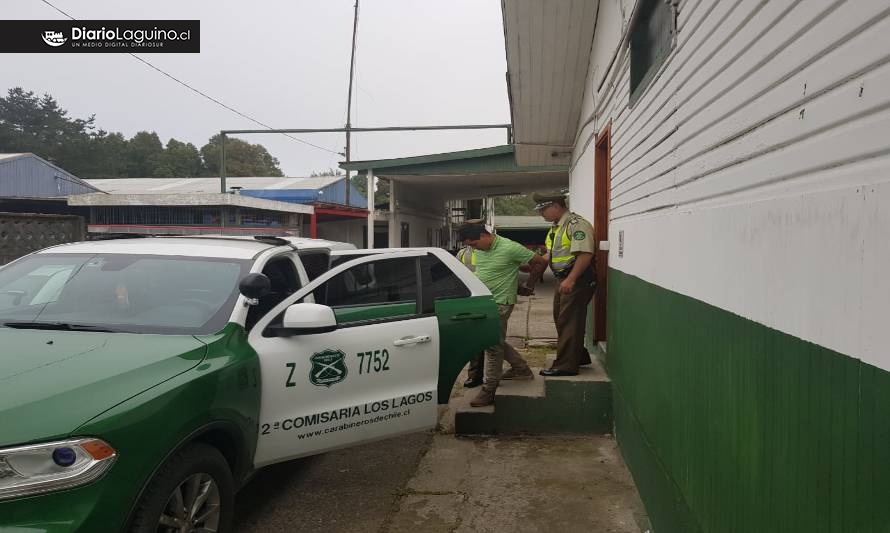 Carabineros sorprendió a 2 delincuentes que robaron vivienda en Los Lagos