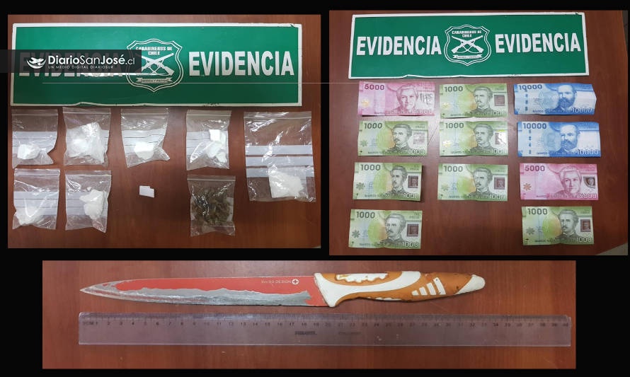 Control en acceso a San José permitió detener a lugareño con cocaína y marihuana