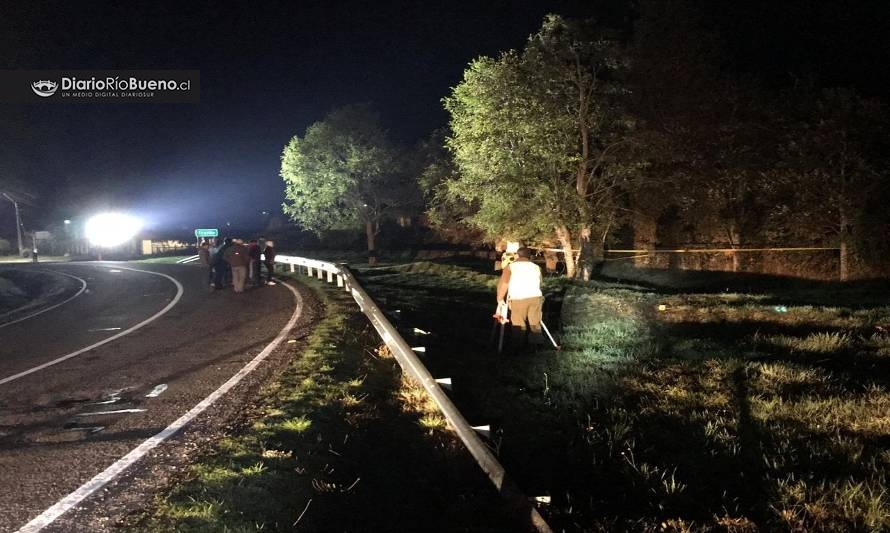 Identifican a motorista que falleció en accidente de tránsito en Río Bueno