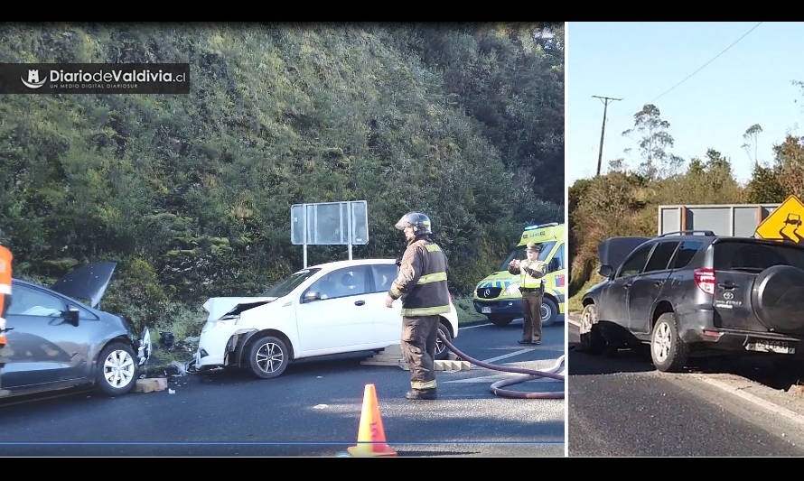 [Colisión múltiple] Nuevo accidente en plena cumbre de la Cuesta El Cero #Valdivia #Paillaco