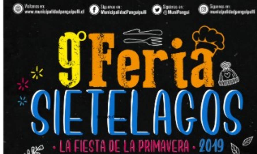 Entre el 13 y 15 de septiembre: 9° Feria Sietelagos destacará lo mejor de su Gastronomía y artesanía