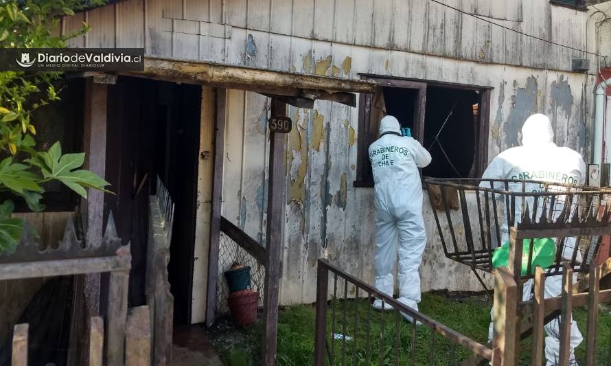 Hombre de 56 años falleció tras incendio de su vivienda en Valdivia