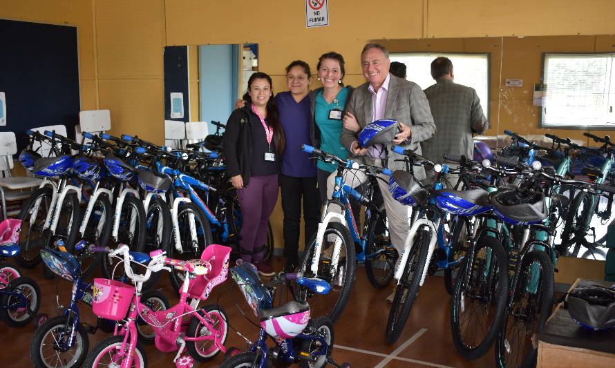 Cesfam de Malalhue recibió 16 bicicletas para programas de Promoción de la Salud