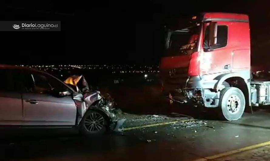 Laguino falleció en choque frontal de auto con camión en Puerto Natales