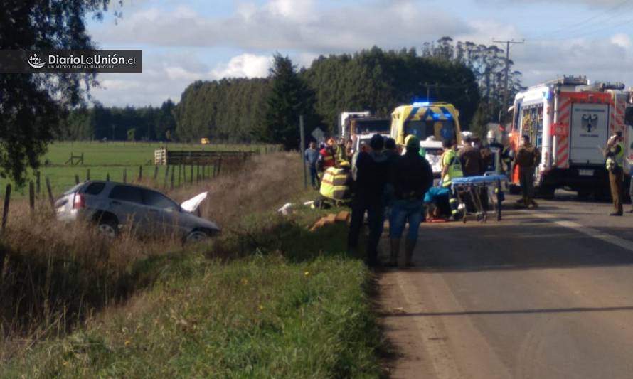 Un fallecido y dos lesionados en accidente en ruta a Puerto Nuevo