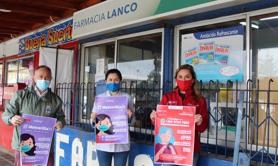 Farmacias de Lanco y Malalhue se suman al Plan Mascarilla 19