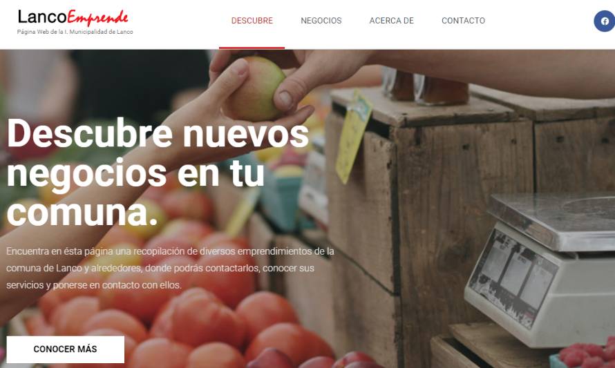 Municipalidad de Lanco promueve productos locales en página web