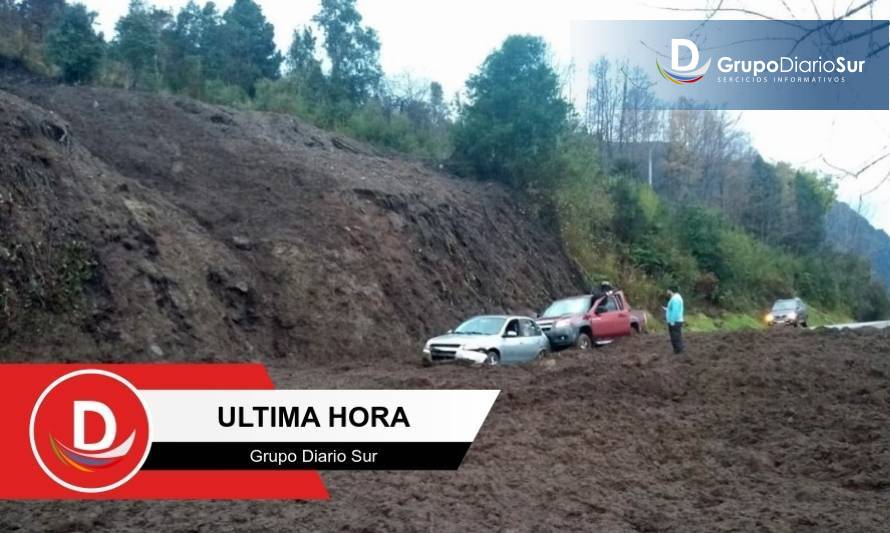 Alarma por deslizamiento en ruta Futrono-Llifén