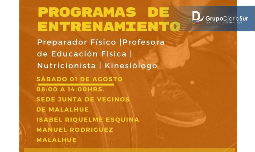 Municipio de Lanco invita a participar de los Programas de Entrenamiento