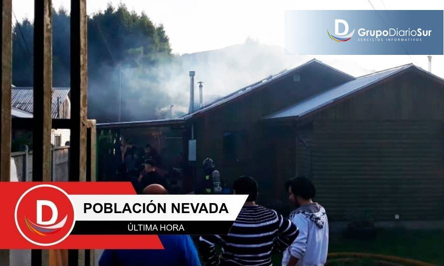 Inflamación de cocina a gas provocó incendio en Los Lagos