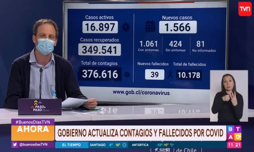 Últimas 24 horas: Minsal reporta 7% de positividad de exámenes PCR 