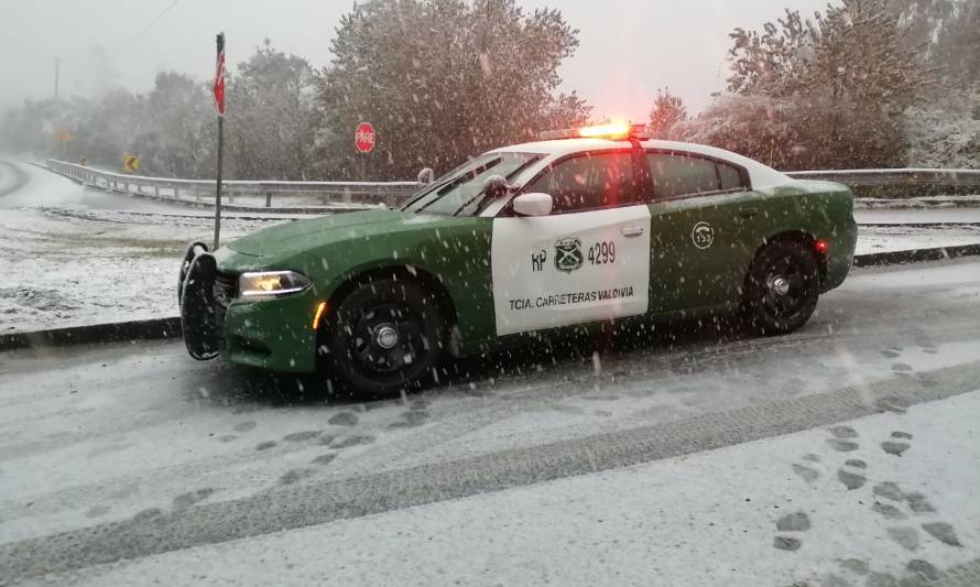 Nevazón sorprendió a la Región de Los Ríos este viernes 