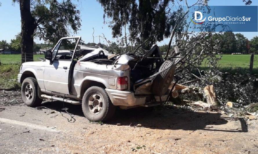 [ACTUALIZACIÓN] Falleció menor lesionada en accidente en ruta Las Huellas-Folilco