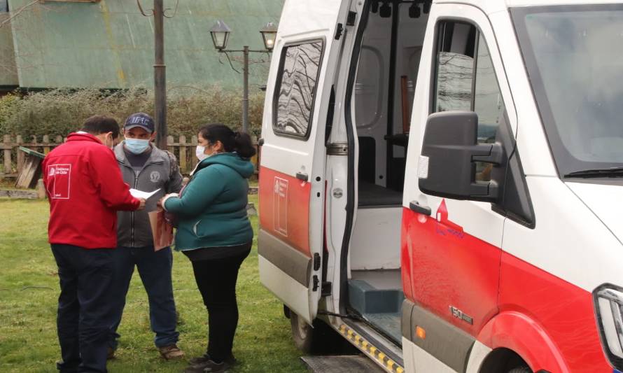 Vecinos de Llifén accedieron a servicios públicos gracias a operativo coordinado por Seremi de Gobierno