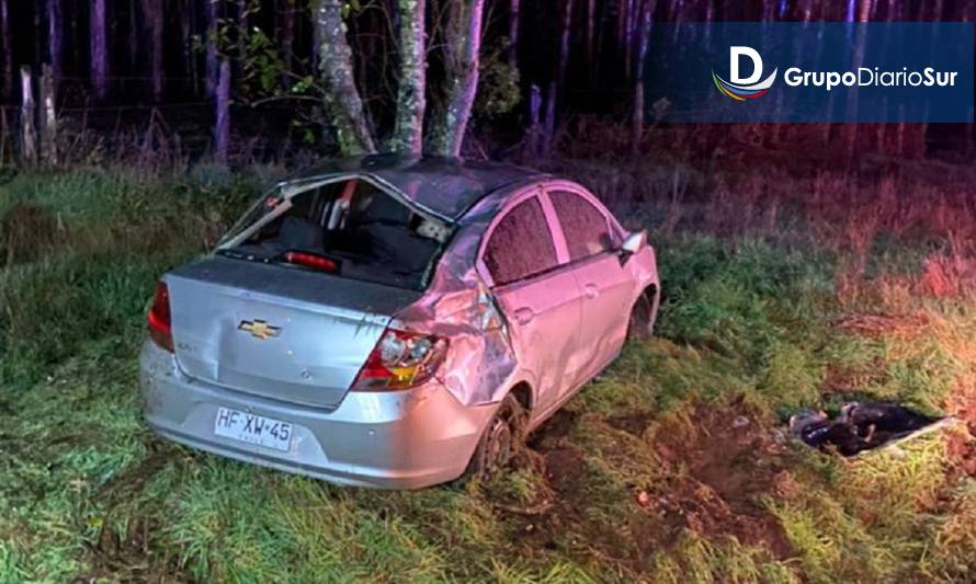 Una menor resultó con lesiones en  accidente en ruta Los Lagos-Nontuelá