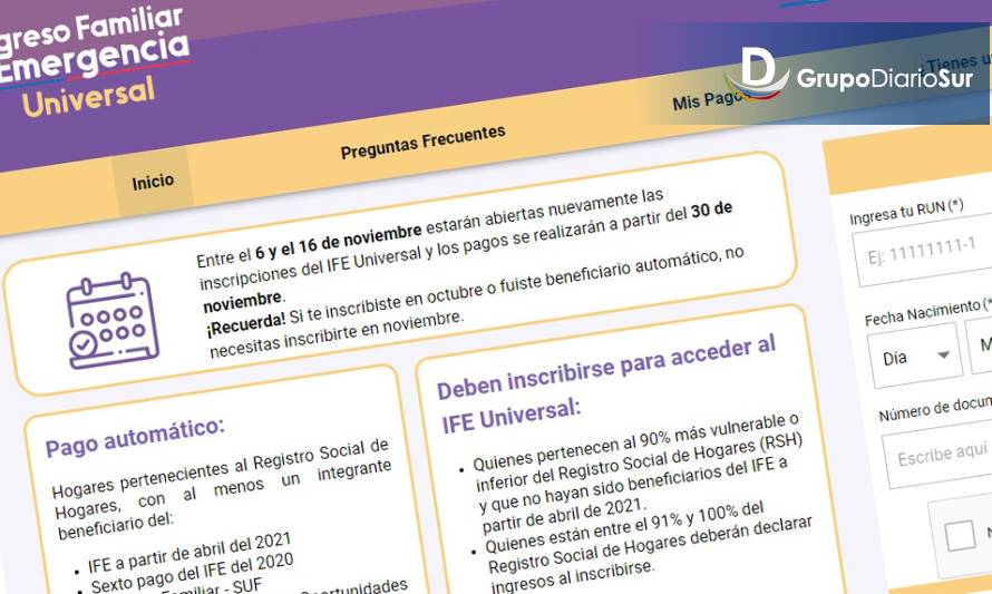 Se abre proceso de solicitud IFE Universal de noviembre