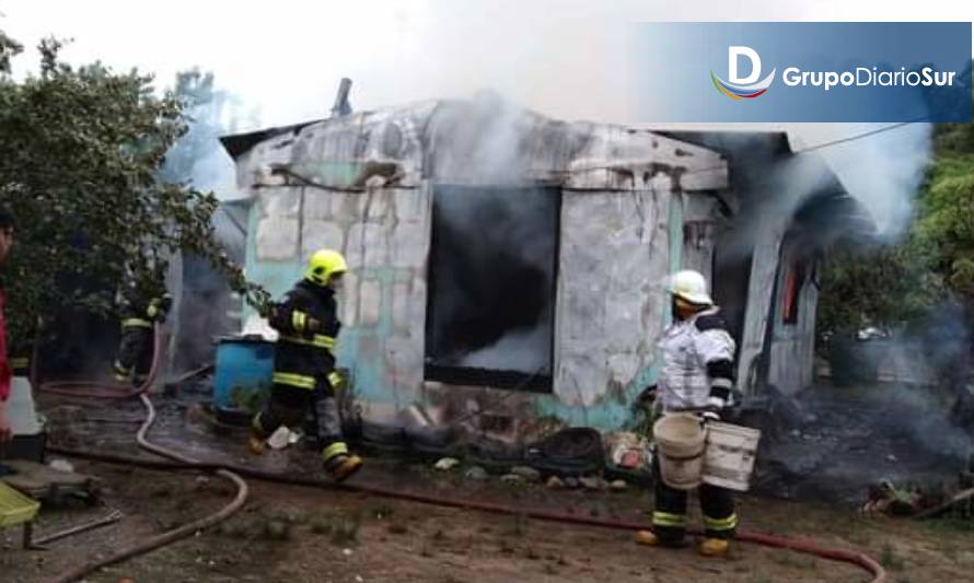 Alarma de bomberos por incendio en Antilhue