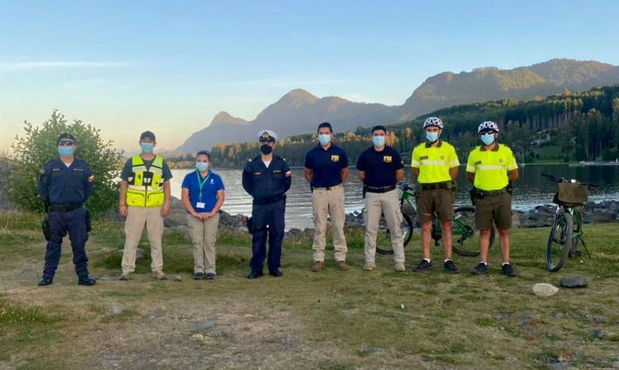 PDI realizó masiva fiscalización a personas acampando en playas de Lago Ranco