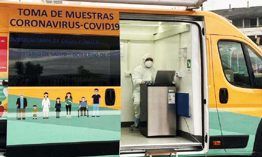 Conoce en qué comunas estará el móvil de testeo covid-19 este fin de semana