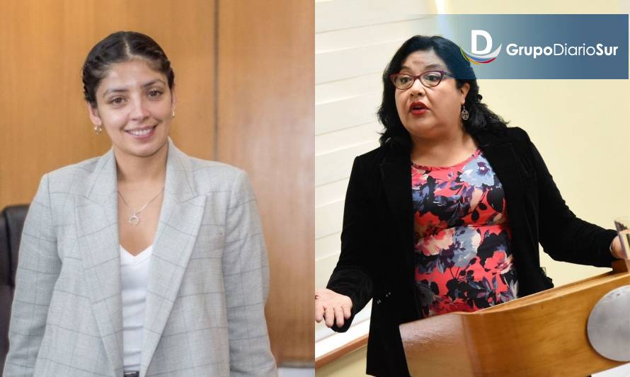 Las delegadas Moreira y Peña entregaron antecedentes del proceso. Crédito: cedidas.