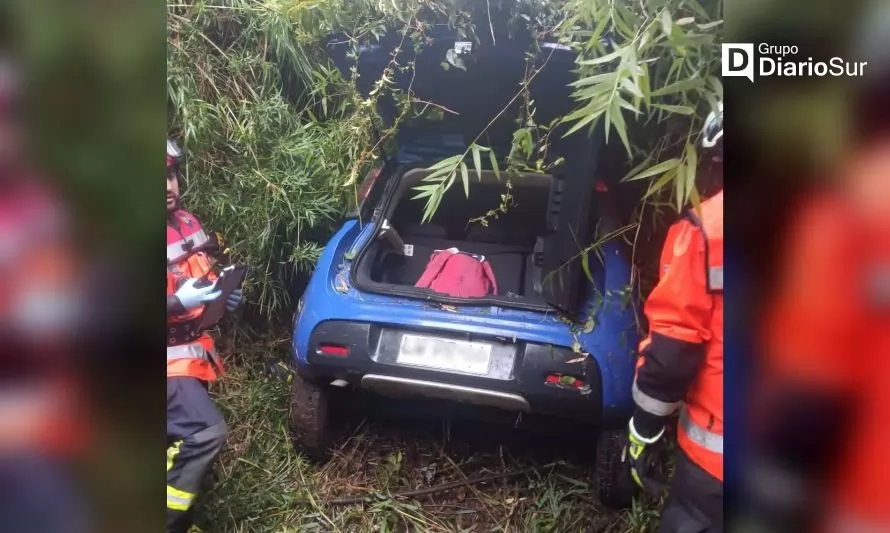 Accidente vehicular en la ruta Valdivia-San José de la Mariquina
