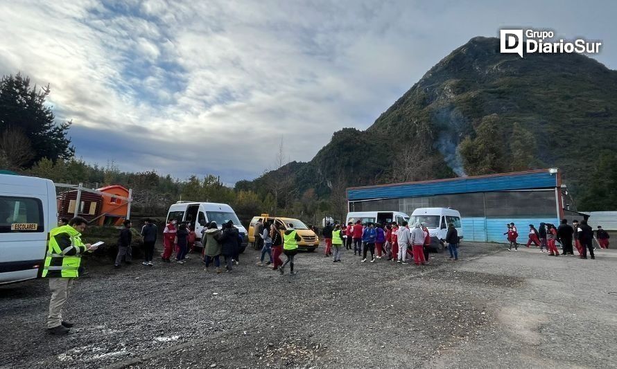 En Panguipulli realizan primer simulacro de erupción del volcán Villarrica