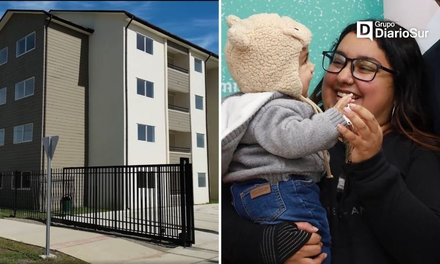 Familias reciben las llaves de su casa propia en moderno edificio en Mariquina