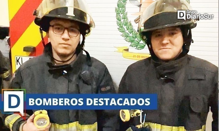 Bomberos mellizos destacan en Futrono: "Nos une ayudar a la comunidad" 