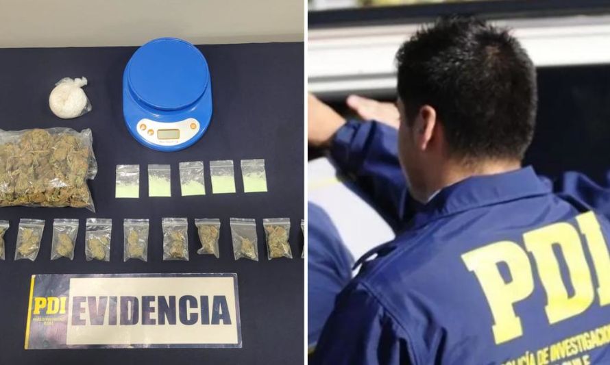 PDI detuvo a dos extranjeros que vendían drogas en concurrida plaza de Valdivia