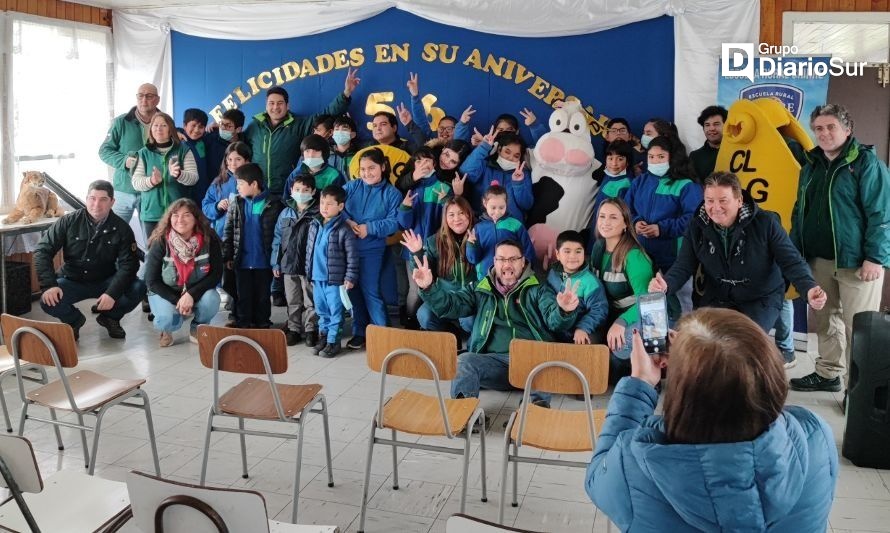 SAG y niños de Chirre compartieron actividades en aniversario