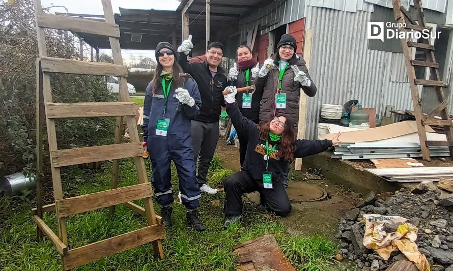 Estudiantes de Santo Tomás realizan voluntariado en Máfil