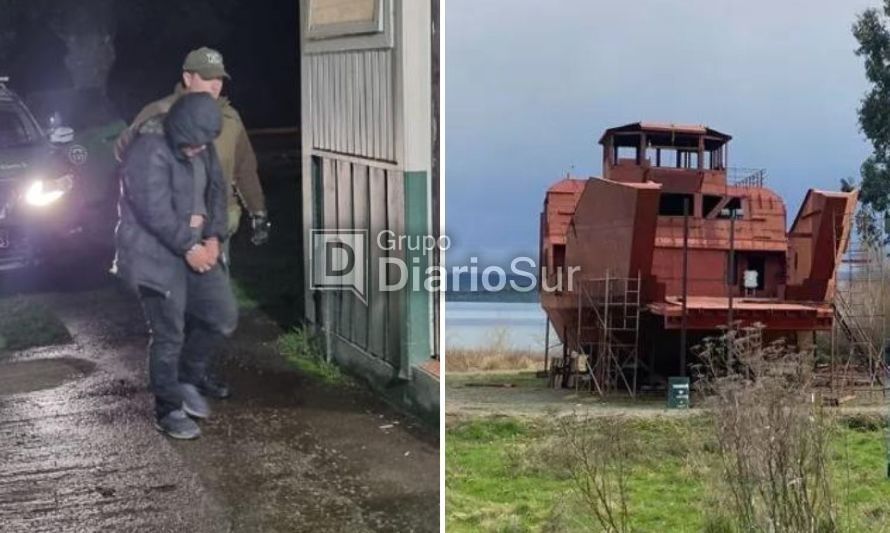 Los trabajos de cosntrucción de la embarcación llevan meses paralizados. Crédito foto. cedida.