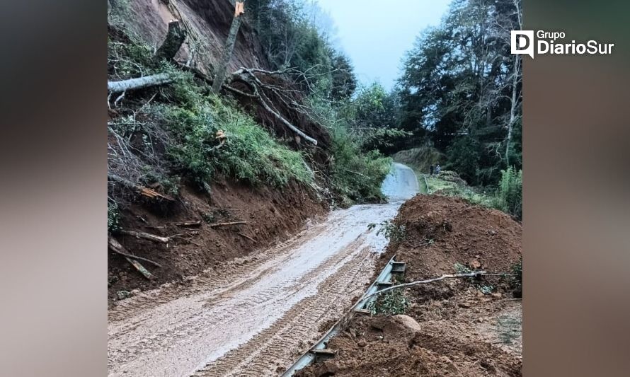 Declaran emergencia en Futrono a raíz de la remoción en masa registrada en Chabranco