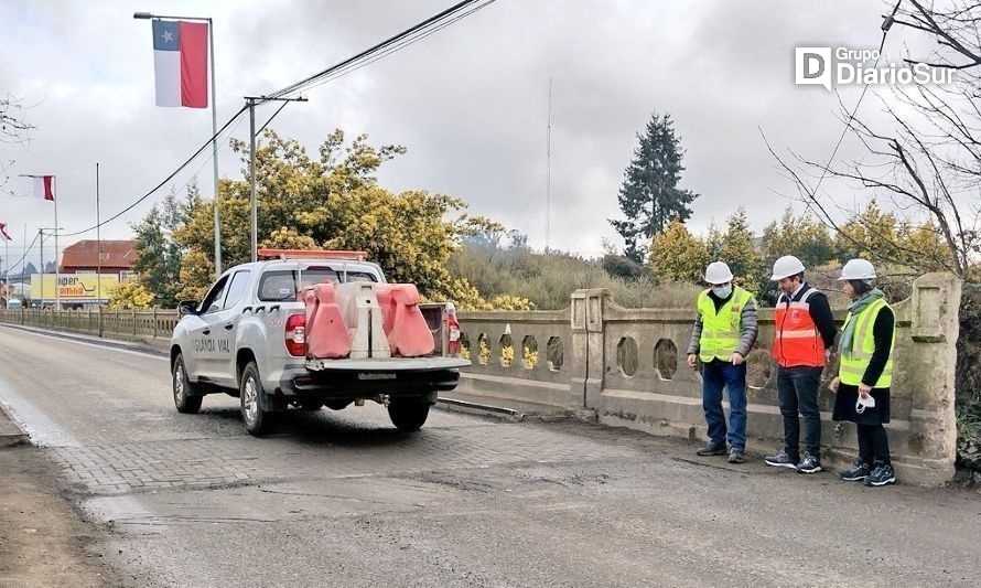 Confirman proyecto para mejoras estructurales en puente San José de Mariquina 