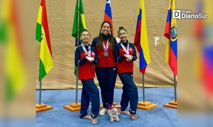 De Valdivia son las Vicecampeonas sudamericanas de Gimnasia Rítmica