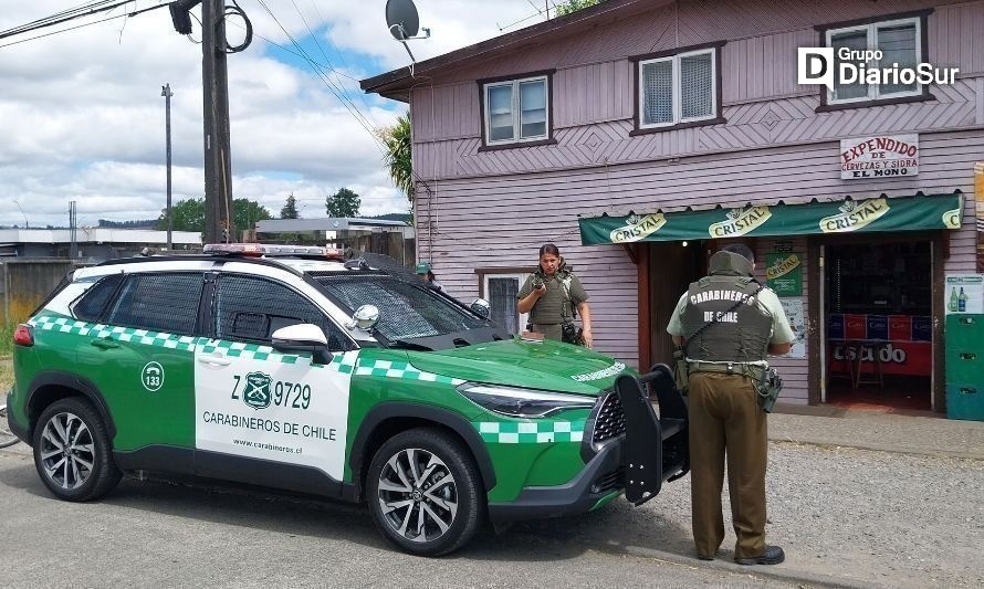 Dos personas resultan heridas por baleo en Lanco