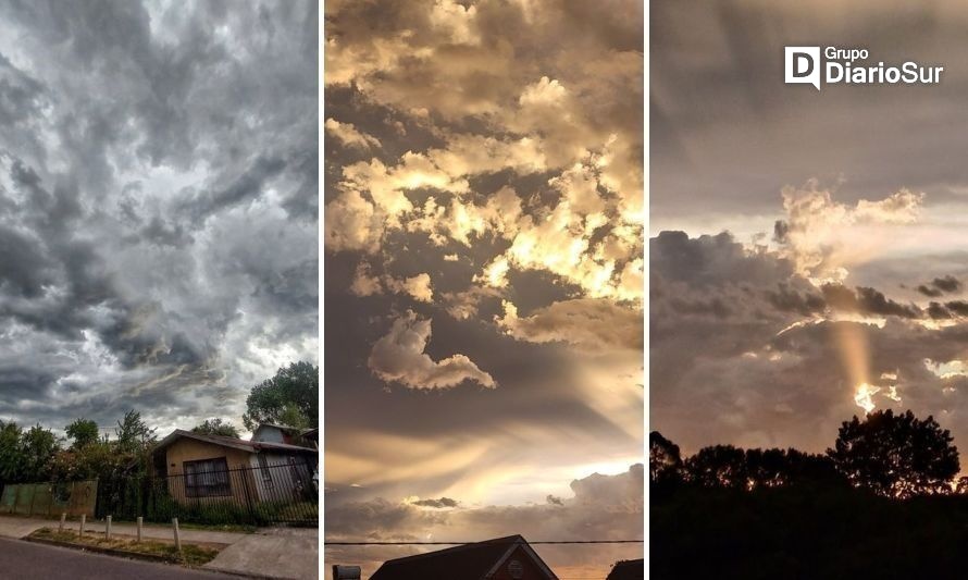 Los Ríos fue escenario de hermosas postales tras tormenta de este martes 