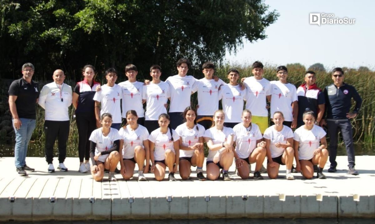 Remeros juveniles entrenan en Valdivia previo al Sudamericano