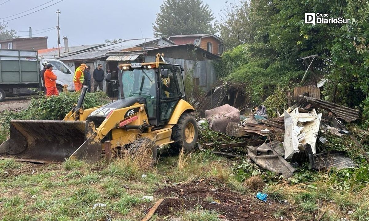 Demuelen "ruco" que generaba inseguridad en sector de Valdivia