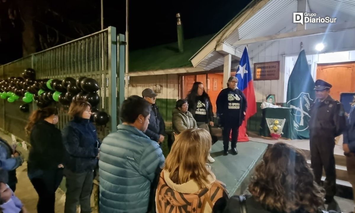 Carabineros recibe condolencias en distintos puntos de Los Ríos