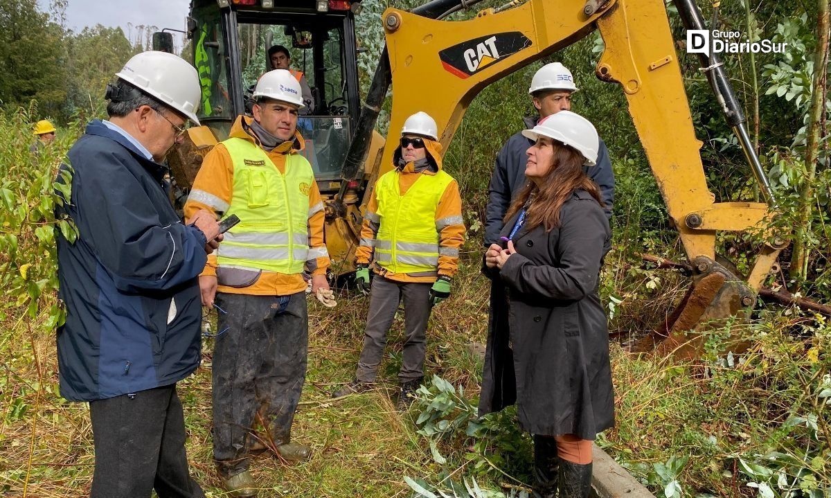 Seremi de Energía y Superintendencia monitorean trabajos de reposición de suministro eléctrico tras sistema frontal en Los Ríos