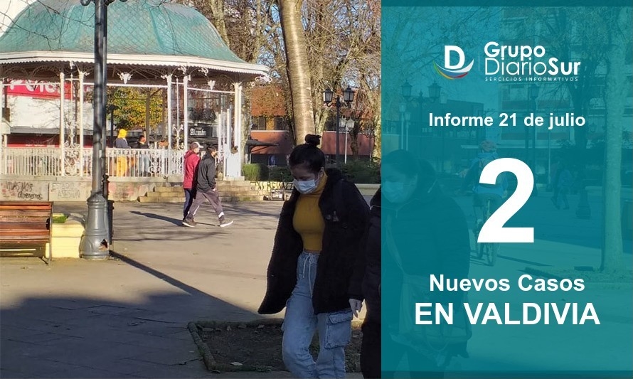 2 nuevos casos de Covid este martes en Valdivia