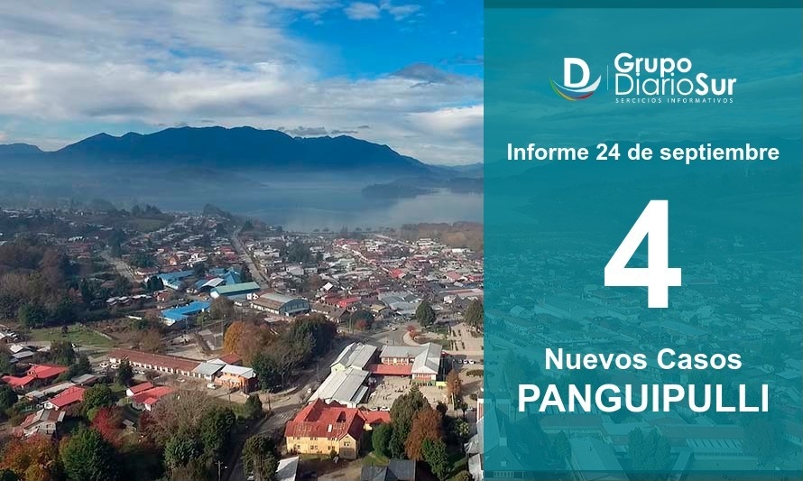 Informan 4 nuevos casos en Panguipulli: totaliza 74 activos