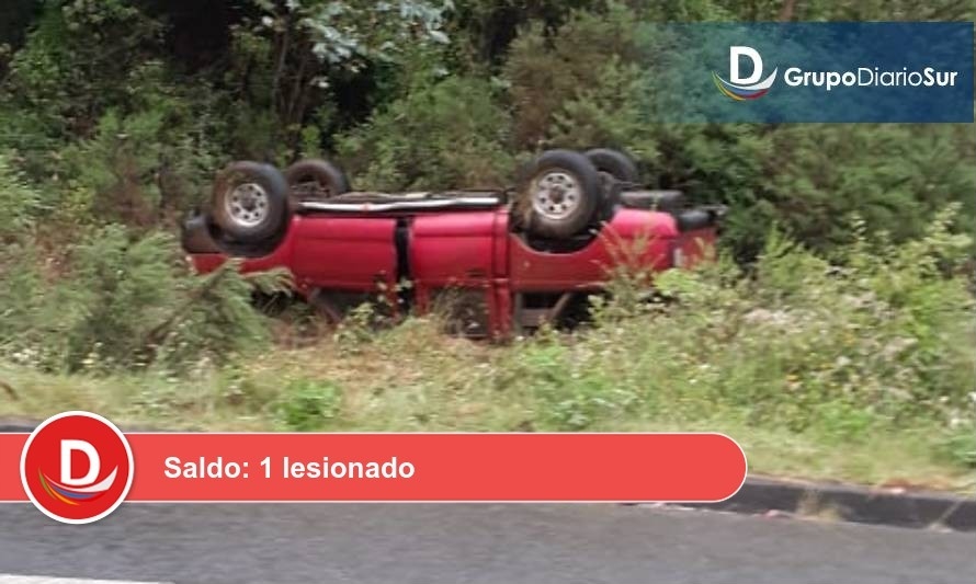 Alarma por nuevo accidente en ruta Valdivia-Paillaco
