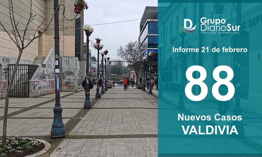 Nueva alza de contagios en Valdivia: 88 este domingo