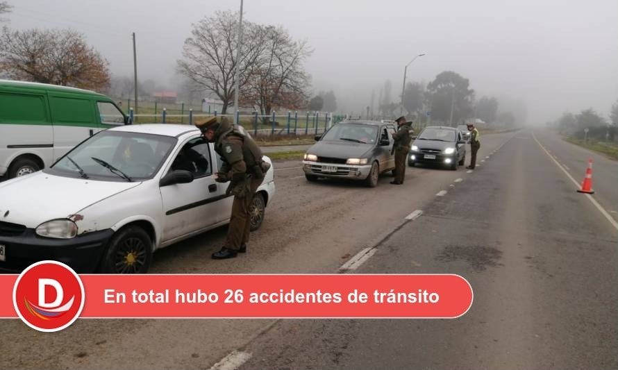 Balance de Fiestas Patrias: Accidentes fatales en Los Lagos y Mariquina por conducción con alcohol